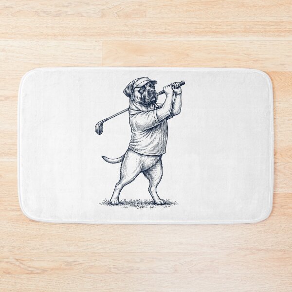 Item preview, Vintage Mastiff Playing Golf Golfer Dog Lover designed and sold by TerryConnells.