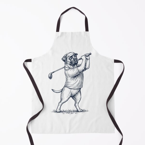 Item preview, Vintage Mastiff Playing Golf Golfer Dog Lover designed and sold by TerryConnells.