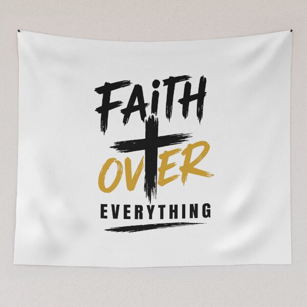 Item preview, Faith Over Everything T-Shirt, Sticker and tatto Design: Urban Christian Streetwear, Inspirational Quote Graphic, Modern Faith-Based Apparel, FOE Religious Scripture Art designed and sold by Billium Halder.