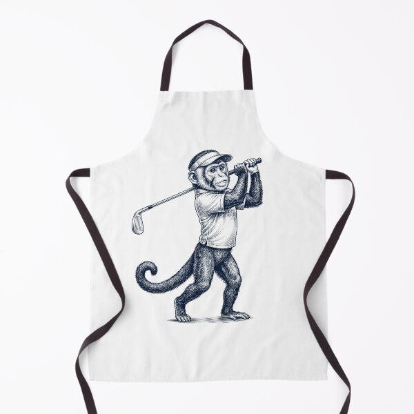 Item preview, Vintage Monkey Playing Golf Golfer Animal Lover designed and sold by TerryConnells.