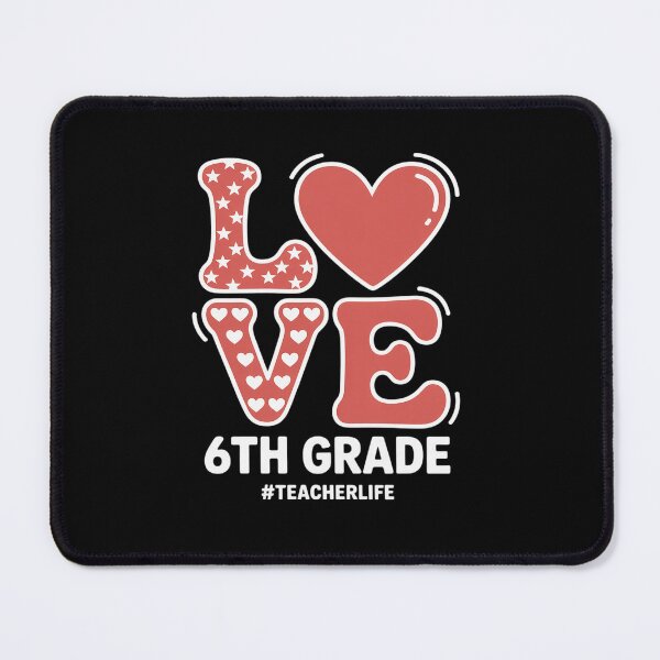 Item preview, Love 6th Grade Teacher Life Heart Valentine's Day designed and sold by fferomananul.