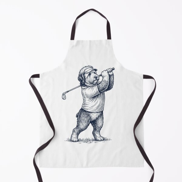 Artikelvorschau, Vintage Old English Sheepdog spielt Golf, Golfer, Hundeliebhaber entworfen und verkauft von TerryConnells.