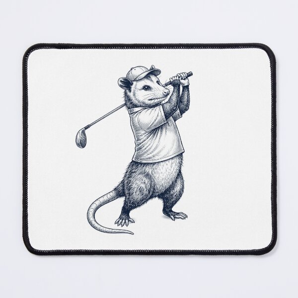 Item preview, Vintage Opossum Playing Golf Golfer Animal Lover designed and sold by TerryConnells.