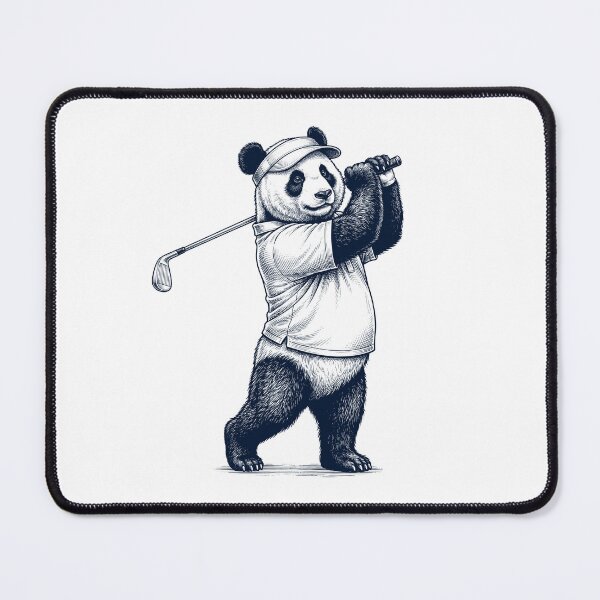 Item preview, Vintage Panda Playing Golf Golfer Animal Lover designed and sold by TerryConnells.