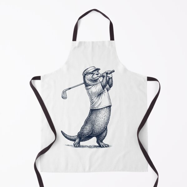 Item preview, Vintage Otter Playing Golf Golfer Animal Lover designed and sold by TerryConnells.
