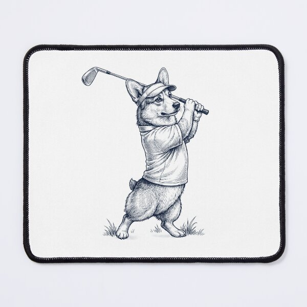 Item preview, Vintage Pembroke Welsh Corgi Playing Golf Golfer Dog Lover designed and sold by TerryConnells.
