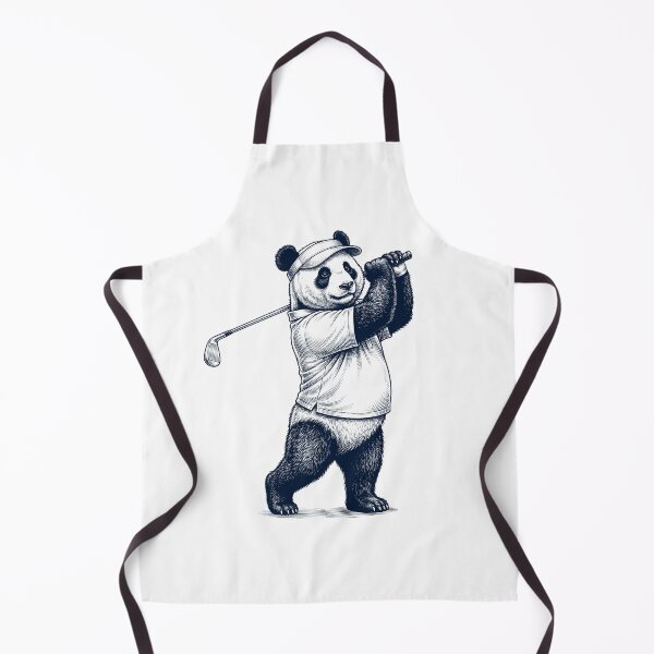 Item preview, Vintage Panda Playing Golf Golfer Animal Lover designed and sold by TerryConnells.