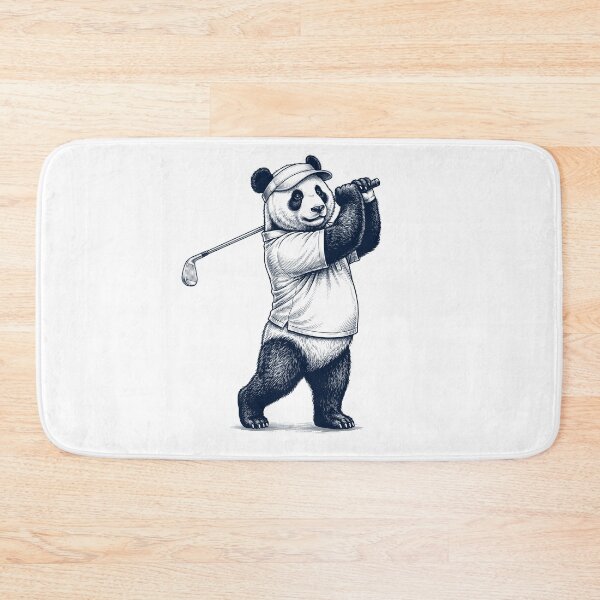 Item preview, Vintage Panda Playing Golf Golfer Animal Lover designed and sold by TerryConnells.