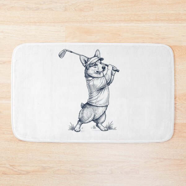 Item preview, Vintage Pembroke Welsh Corgi Playing Golf Golfer Dog Lover designed and sold by TerryConnells.