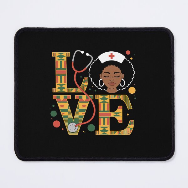 Item preview, LOVE Nurse Nursing Black Girl Magic Juneteenth Black History designed and sold by fferomananul.