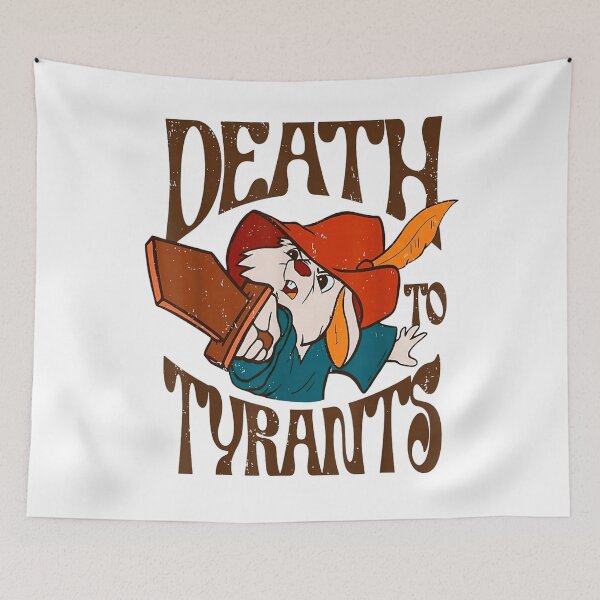 Item preview, Death to Tyrants Retro Rabbit Meme designed and sold by DVMavix.