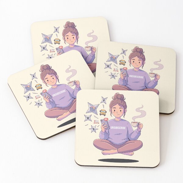 Item preview, Zen Ninja Mom Unsubscribe Meditation Coffee Motherhood Gift designed and sold by BikeRelaxStudio.