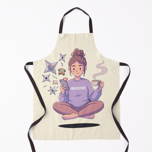 Item preview, Zen Ninja Mom Unsubscribe Meditation Coffee Motherhood Gift designed and sold by BikeRelaxStudio.