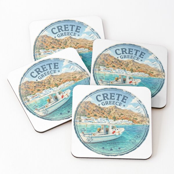 Item preview, A Vintage Travel Seal Stamp of Crete - Greece designed and sold by vectcd.