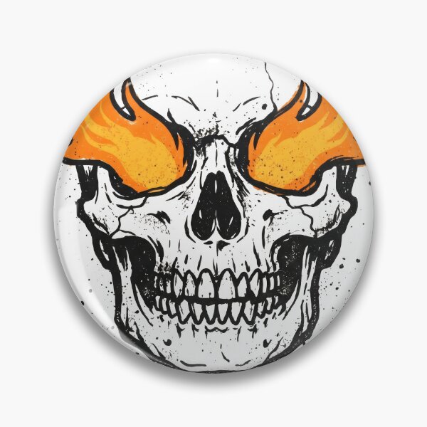 Item preview, Flaming Eyes Skull Graphic Illustration designed and sold by seven things shop.