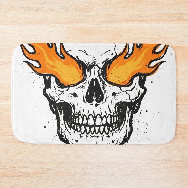 Item preview, Flaming Eyes Skull Graphic Illustration designed and sold by seven things shop.