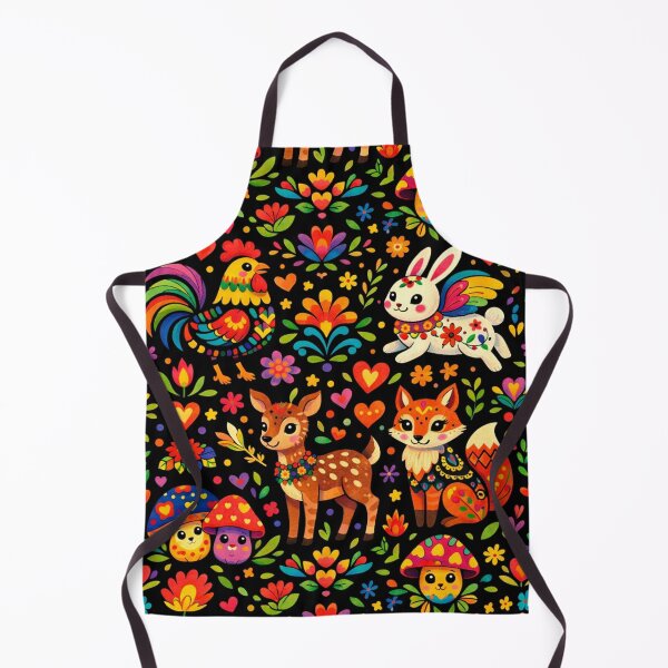 Item preview, Folk Art Forest Friends - Cute Floral Fox, Deer, and Bunny Pattern designed and sold by myforestfog.