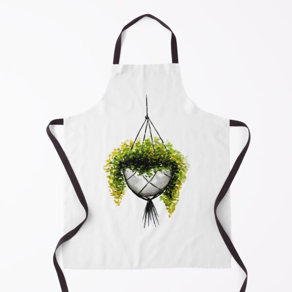 Item preview, Watercolor Hanging Plant with Geometric Pot Sticker | Boho Botanical Art designed and sold by Little Bloom Studio.