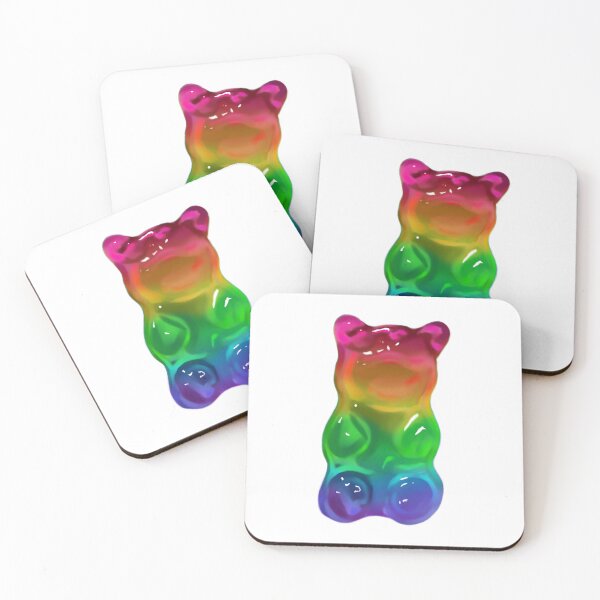 Item preview, Rainbow Gummy Bear Translucent Candy Art designed and sold by Niji Hibana.