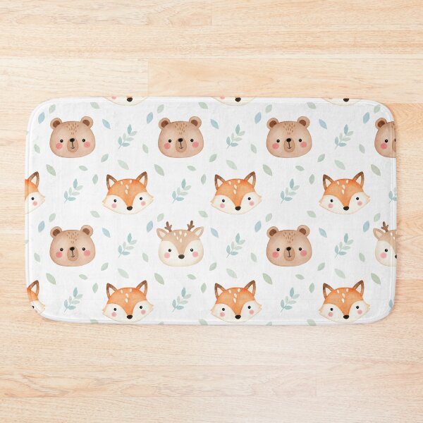 Item preview, Woodland Animal Faces Seamless Pattern designed and sold by naragon4289.