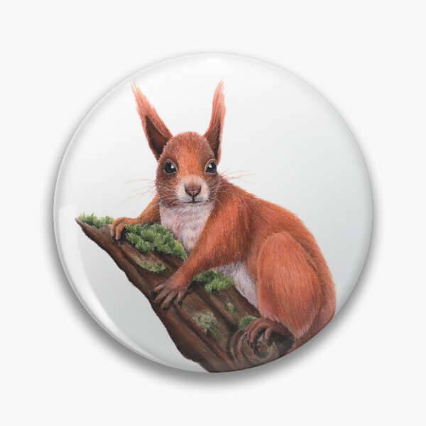 Item preview, Pastel illustration of a red squirrel – Forest animal designed and sold by Chouetteplanete.