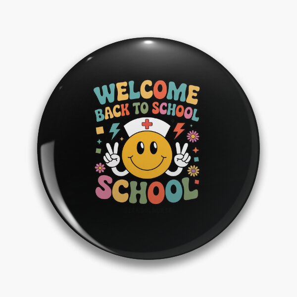 Item preview, Groovy Welcome Back To School Shool Nurse Smile Face designed and sold by fferomananul.