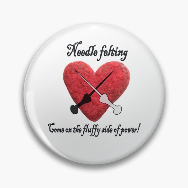 Item preview, Saying about needle felting with felt heart designed and sold by creaphyl28.