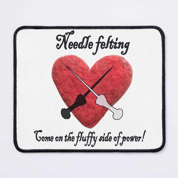 Item preview, Saying about needle felting with felt heart designed and sold by creaphyl28.