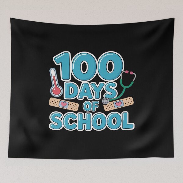 Item preview, School Nurse 100 Days of School designed and sold by fferomananul.