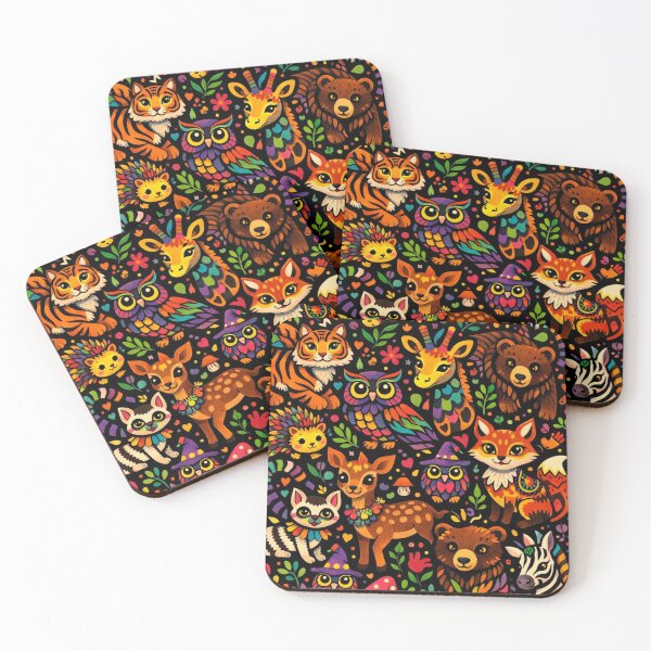 Item preview, Rainbow Folk Fish - Vibrant Nautical Mosaic Seamless Pattern designed and sold by myforestfog.