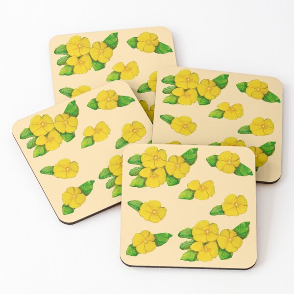 Item preview, Sunny Seville Watercolor Yellow Flowers (Vintage Beige Watercolor Edition) designed and sold by Art-YT.