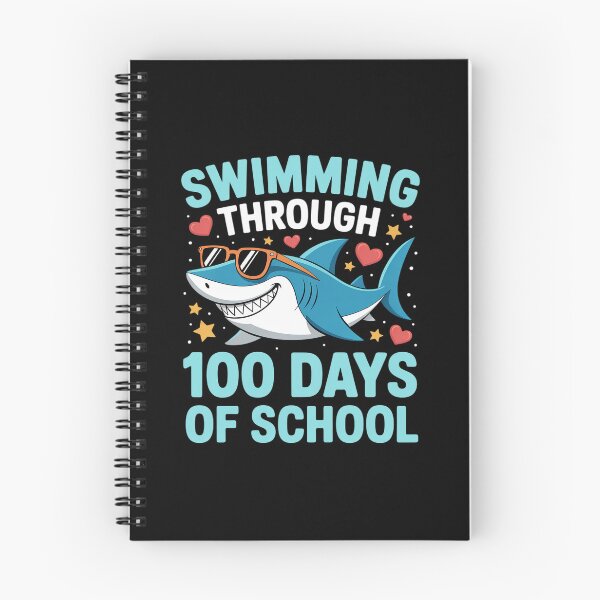 Item preview, Sea Swimming Through 100 Days of School Cool Shark Boys Kids designed and sold by fferomananul.