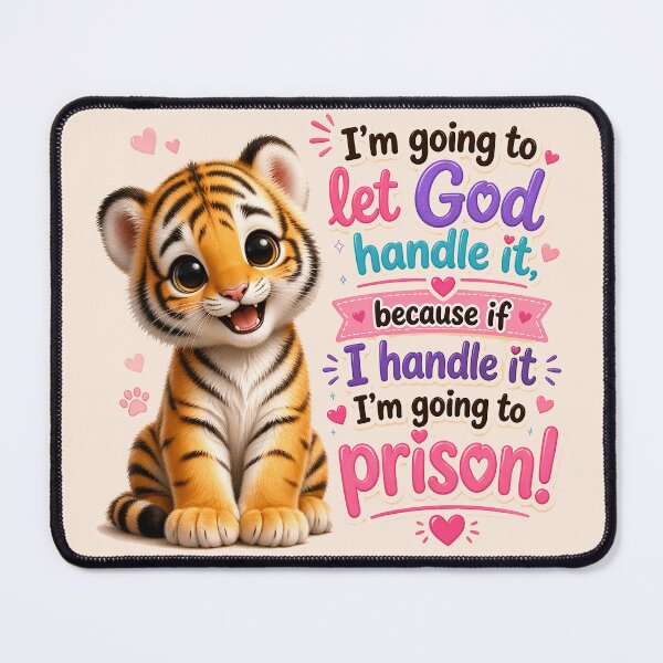 Item preview, Tiger Cub - God Can Handle It, Because If I Do I'm Going To Prison! designed and sold by nikkolaus.