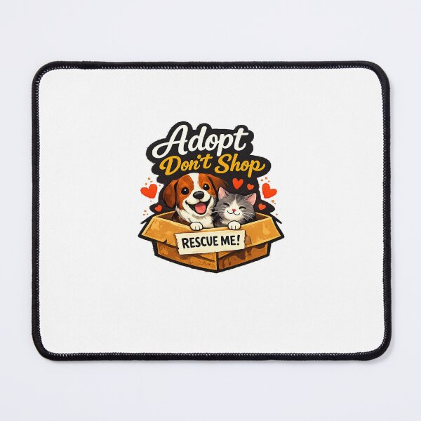 Item preview, Adopt Don’t Shop – Cute Rescue Dog and Cat Animal Lover Design designed and sold by Lovestickerco.