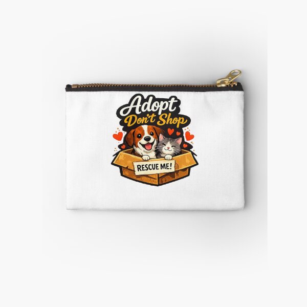 Item preview, Adopt Don’t Shop – Cute Rescue Dog and Cat Animal Lover Design designed and sold by Lovestickerco.