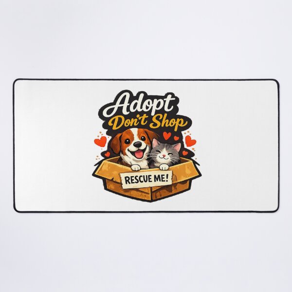 Item preview, Adopt Don’t Shop – Cute Rescue Dog and Cat Animal Lover Design designed and sold by Lovestickerco.
