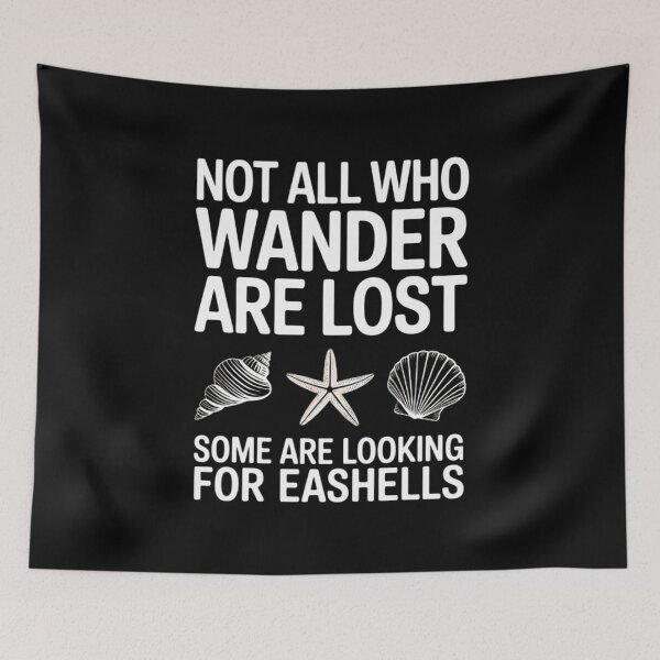 Item preview, Not All Who Wander Seashells Beach Lover  Vacation Summer designed and sold by VENOM0RIOT.