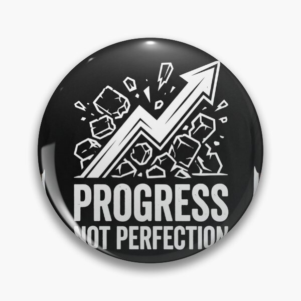 Artikelvorschau, Progress Not Perfection - Motivational Quote entworfen und verkauft von micki1979.