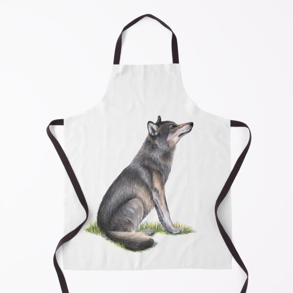 Item preview, Grey Wolf – Realistic illustration in dry pastel designed and sold by Chouetteplanete.