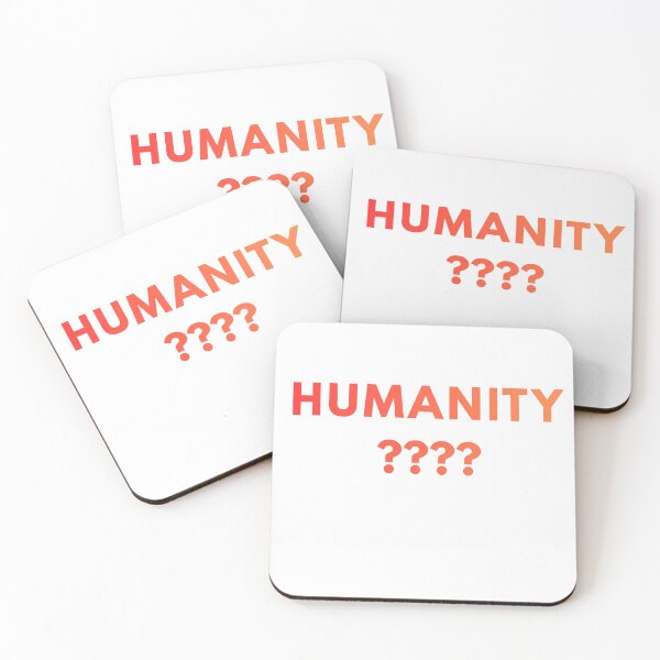 Item preview, Humanity Question Mark Design | Deep Thought Minimal Typography T-Shirt designed and sold by UrbanEchoHub.