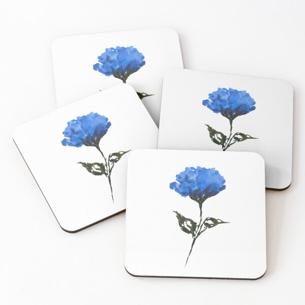 Item preview, Blue Floral Watercolor | Hydrangea Abstract Art Print | Botanical Wall Decor designed and sold by Little Bloom Studio.