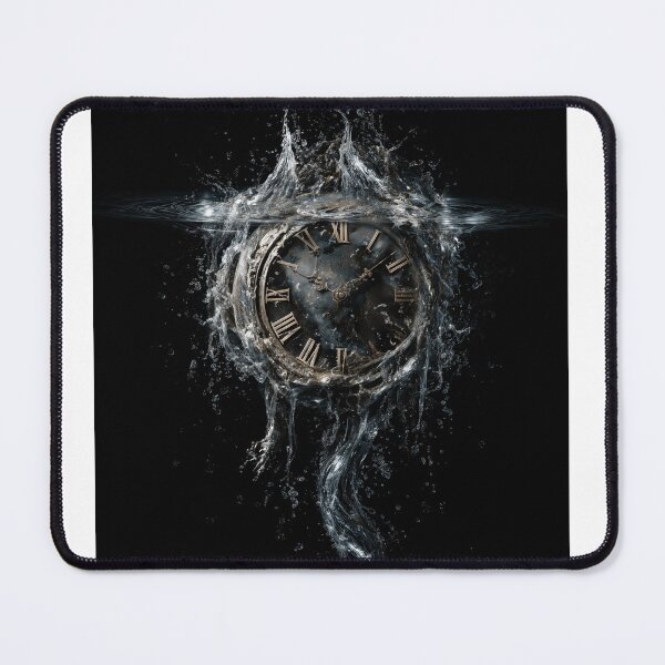 Item preview, An antique clock face battered by a powerful splash of water. designed and sold by khemjiraphoto.
