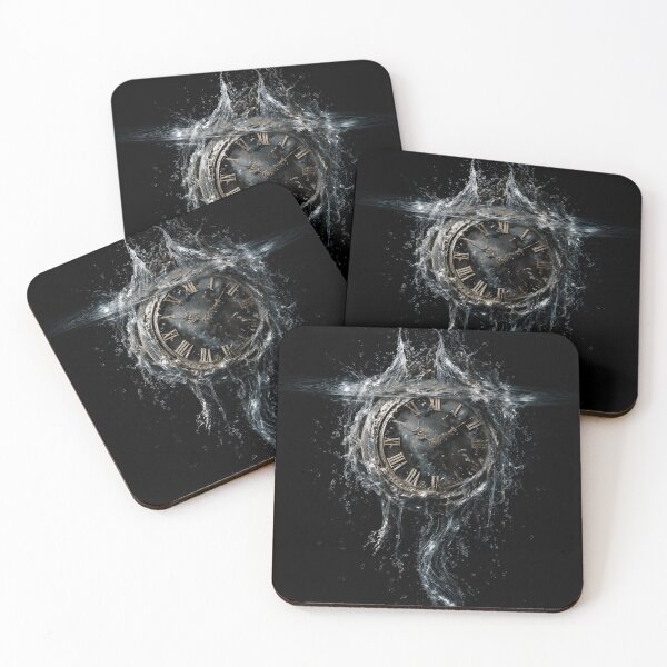 Item preview, An antique clock face battered by a powerful splash of water. designed and sold by khemjiraphoto.