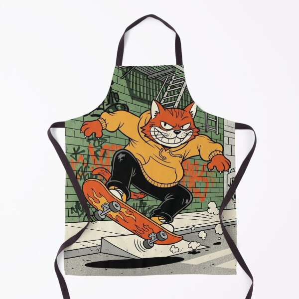 Item preview, Orange Menace: Street Skater Ginger Cat in Action designed and sold by 1434s.