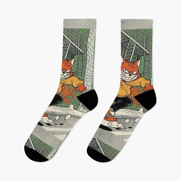 Item preview, Orange Menace: Street Skater Ginger Cat in Action designed and sold by 1434s.