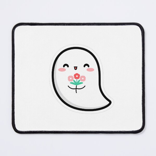 Item preview, Ghost Holding Flowers Sticker — Cute Spooky Aesthetic Decal for Laptop and Journal designed and sold by Stick_It_With_Love.