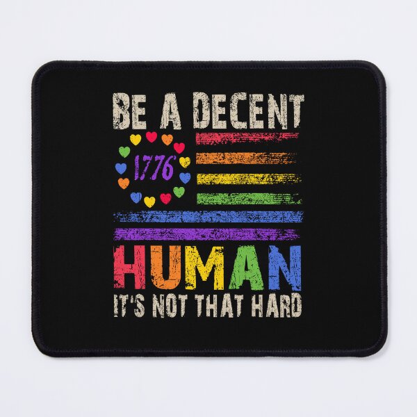 Item preview, LGBT Heart Retro Be A Decent Human It's Not That Hard designed and sold by Ortigzitoun.