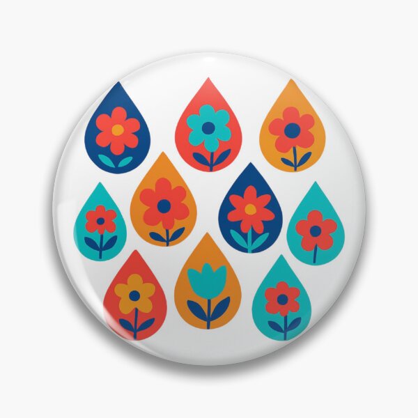 Item preview, Rain drops with flowers designed and sold by uunaa.