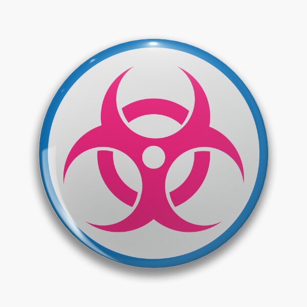 Item preview, Biohazard Symbol – Viral Energy Neon Sci-Fi designed and sold by ElectroSphere46.