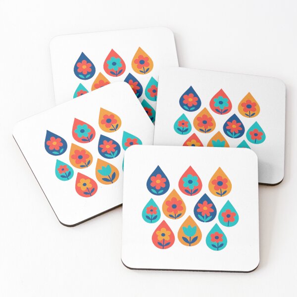 Item preview, Rain drops with flowers designed and sold by uunaa.